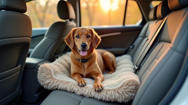 Comment garantir le confort de votre chien en voiture avec un coussin ?